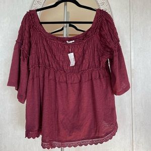Maurices peasant style top